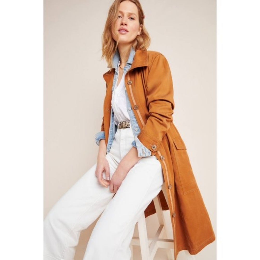 Anthropologie Uma utility duster jacket